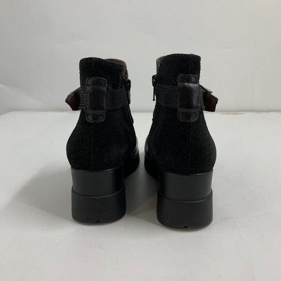 Hispanitas Women's Larae Leather Cross Buckle Heeled Boot Size 7.5/38 - Picture 8 of 15